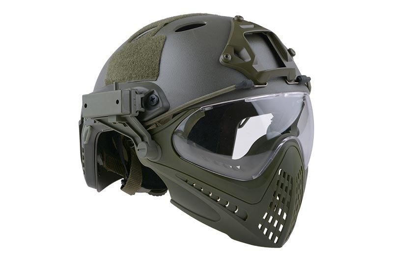 Аналог шолома FAST PJ Piloteer - olive [Ultimate Tactical] (для страйкболу) UTT-21-019329 фото