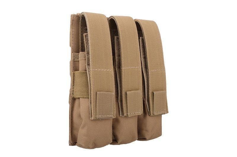 Потрійний подсумок для магазинів типу MP5 - Tan [GFC Tactical] (для страйкболу) GFT-19-009666 фото