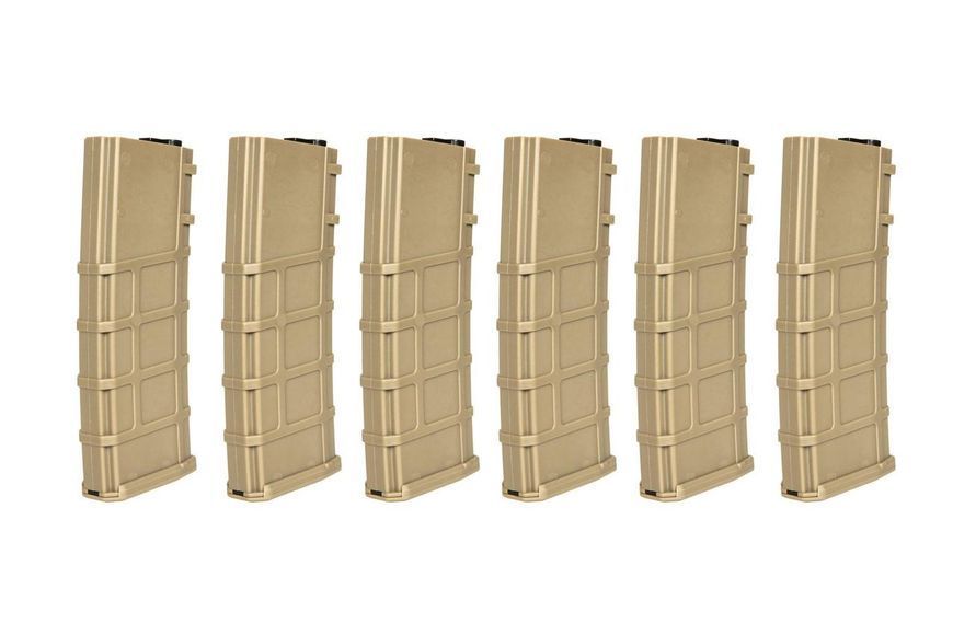 Zestaw 6 magazynk&oacute;w Real-cap do аналогов M4/M16 - Tan [LONEX] (для страйкбола) LON-05-032498 фото
