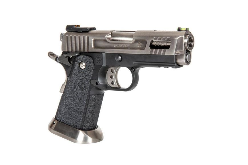Страйкбольный аналог pistoletu Hi-Capa 3.8 Force "Velociraptor" (Full Auto) - srebrna [WE] (для страйкболу) WET-02-029572 фото