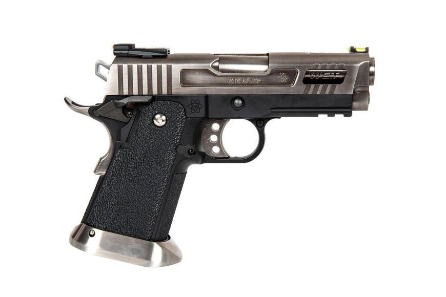 Страйкбольный аналог pistoletu Hi-Capa 3.8 Force "Velociraptor" (Full Auto) - srebrna [WE] (для страйкболу) WET-02-029572 фото