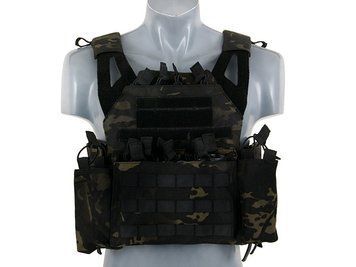Jump Plate Carrier з аналогом балістичних пластин, підсумкими - MULTICAM BLACK [8FIELDS] M51611021-1-MB фото