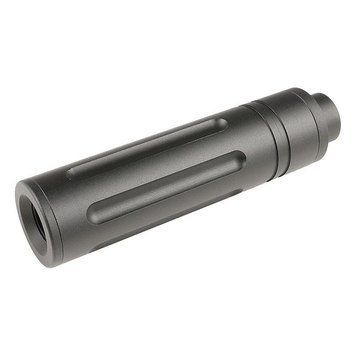 Глушник 110x27mm Short Type D (14 мм CCW) &mdash; Black [Slong Airsoft] (для страйкболу) SL00323 фото