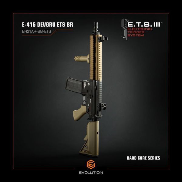 Штурмовая винтовка HK416 E-416 DEVGRU ETS [Evolution] (для страйкбола) E-416 ETS фото