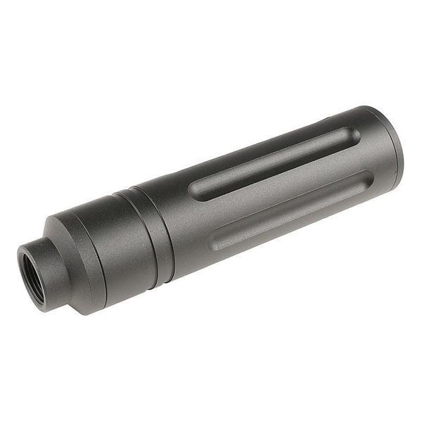Глушник 110x27mm Short Type D (14 мм CCW) &mdash; Black [Slong Airsoft] (для страйкболу) SL00323 фото