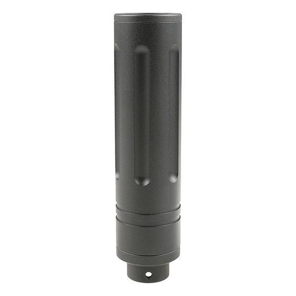 Глушник 110x27mm Short Type D (14 мм CCW) &mdash; Black [Slong Airsoft] (для страйкболу) SL00323 фото