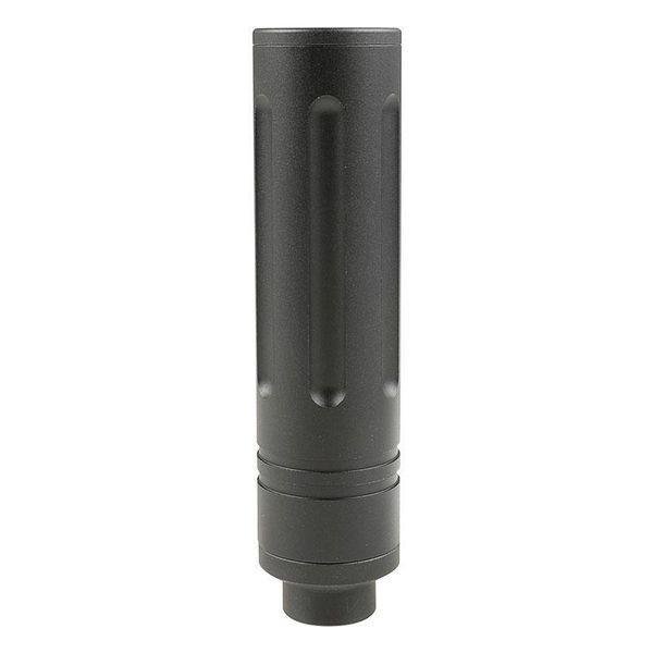 Глушник 110x27mm Short Type D (14 мм CCW) &mdash; Black [Slong Airsoft] (для страйкболу) SL00323 фото
