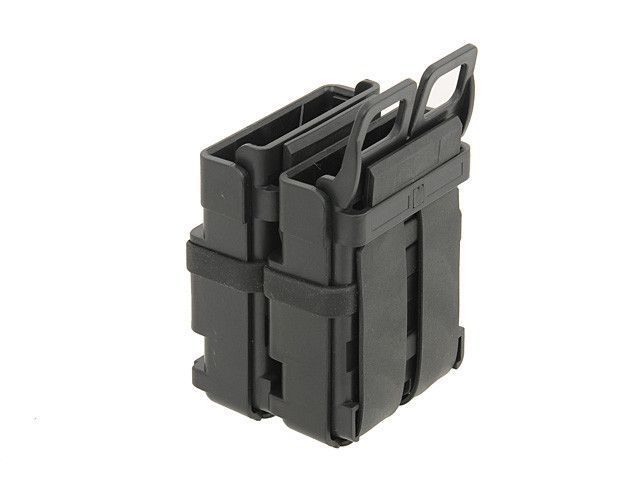 Polimerowa ładownica na 2 magazynki 5.56 - black [FMA] (для страйкбола) TB298 фото