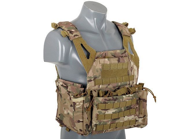 Легкий Jump Plate Carrier c підсумкими - Multicam [8FIELDS] (для страйкболу) M51611021-CP фото