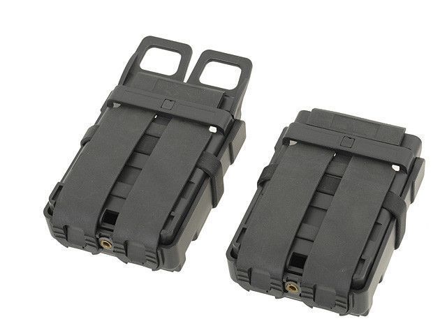 Polimerowa ładownica na 2 magazynki 5.56 - black [FMA] (для страйкбола) TB298 фото
