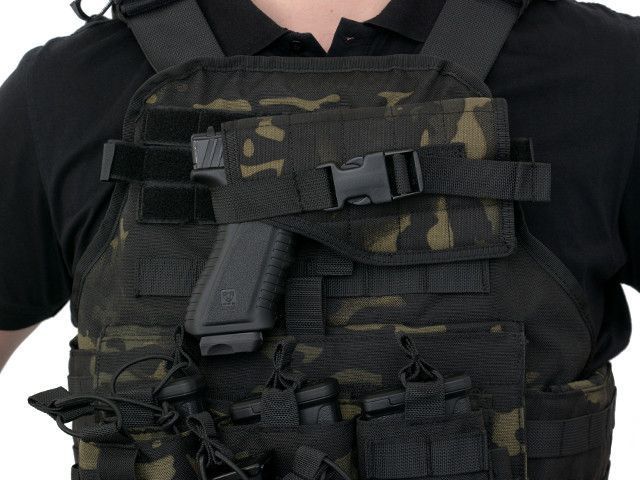 Горизонтальная кобура для пистолета MOLLE - Black [8FIELDS] (для страйкбола) M51613122-BK фото