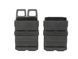 Polimerowa ładownica na 2 magazynki 5.56 - black [FMA] (для страйкболу) TB298 фото