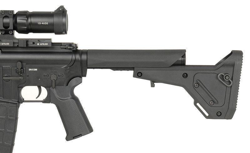 Składana kolba bojowa do AEG AR15/M4/SR25 - Black [KUBLAI]&nbsp;(для страйкбола) AS.G123-BK фото