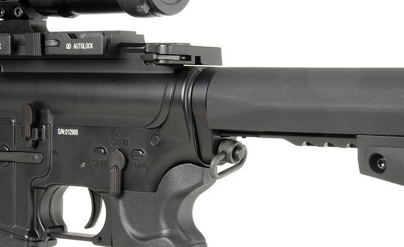 Składana kolba bojowa do AEG AR15/M4/SR25 - Black [KUBLAI]&nbsp;(для страйкбола) AS.G123-BK фото