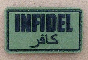 Naszywka 3D - Infidel - olive [GFC Tactical] (для страйкбола) GFT-30-004692 фото
