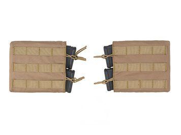 Zestaw poziomych podw&oacute;jnych ładownic na magazynki M4/M16/AR-15 - Coyote [8FIELDS] (для страйкбола) M51613091-TAN фото