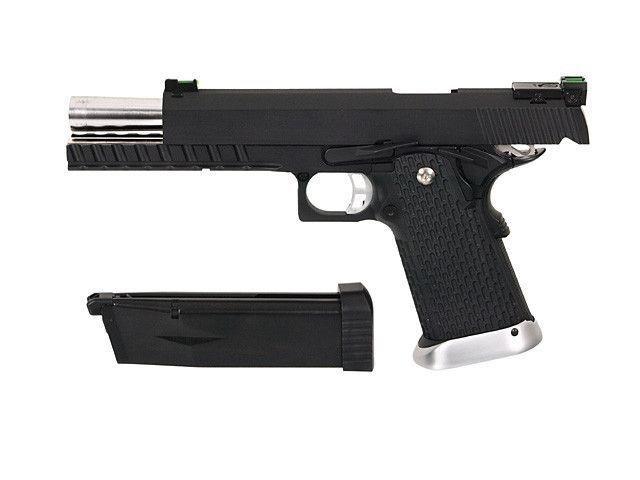 Пистолет Colt M1911 Hi-Capa 6&Prime; GreenGas KP-06 [KJW] (для страйкбола) GGB-0345TM фото