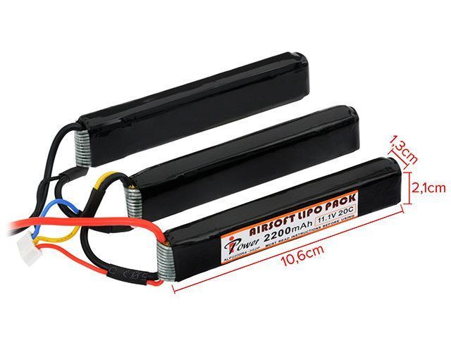 Аккумулятор Li-Po 2200mAh 11,1V 20C - Deans [IPower] (для страйкбола) IP-LIPO-010-TC фото