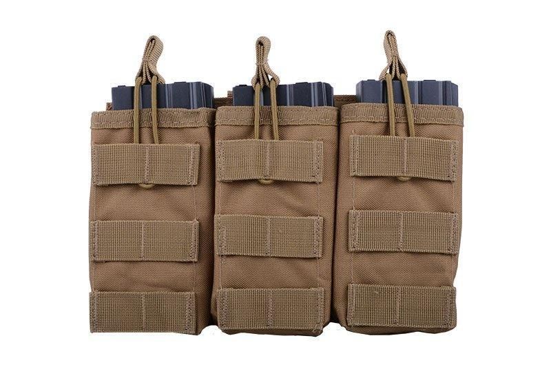 Потрійний подсумок універсальний - tan [GFC Tactical] (для страйкболу) GFT-19-007954 фото