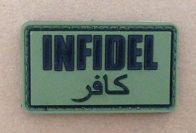 Naszywka 3D - Infidel - olive [GFC Tactical] (для страйкболу) GFT-30-004692 фото
