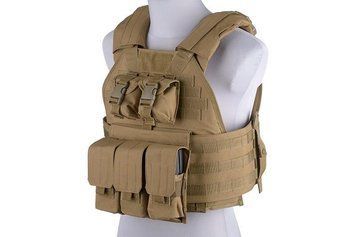Жилет тактический (разгрузочный) типа Plate Carrier - tan [GFC Tactical] (для страйкболу) GFT-18-018406 фото