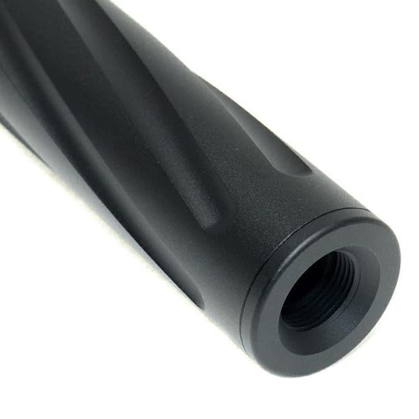 Глушитель 170x27 мм Twisted &mdash; Black [Slong Airsoft] (для страйкбола) SL00328 фото