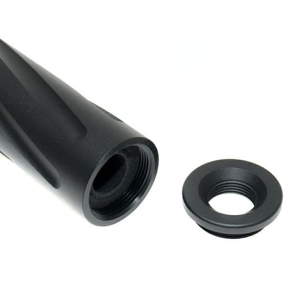 Глушитель 170x27 мм Twisted &mdash; Black [Slong Airsoft] (для страйкбола) SL00328 фото