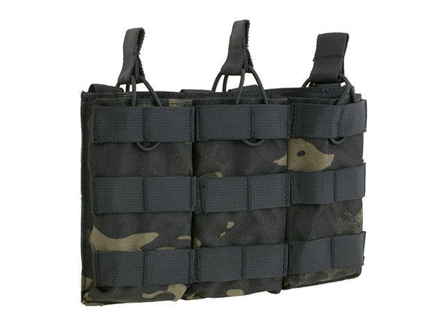 Потрійний відкритий підсумок для магазинів 5.56 - Multicam Black [8FIELDS] (страйкбол) M51613021-MB фото