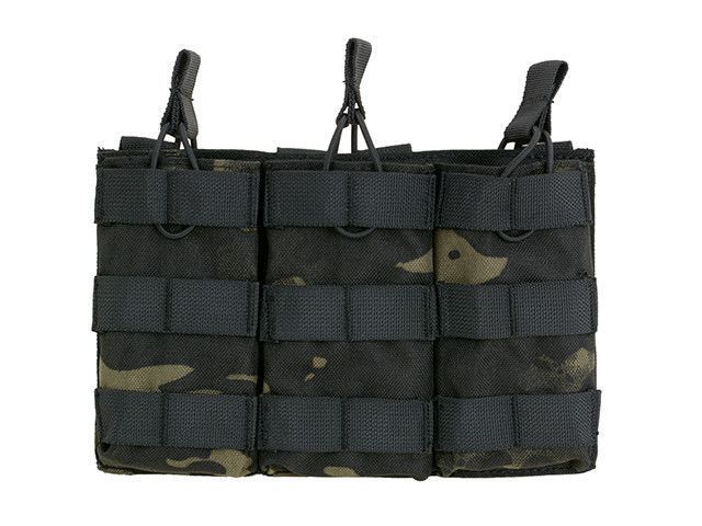 Потрійний відкритий підсумок для магазинів 5.56 - Multicam Black [8FIELDS] (страйкбол) M51613021-MB фото