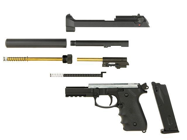 Пистолет M92F/M9 LS9 Tactical GBB [LS] (для страйкбола) GGB-9606T фото
