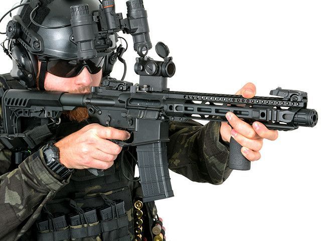 Современный механический магазин на 120 шаров для AR-15/M4 - Dark Earth [KUBLAI] (для страйкбола) AS.I020-DE фото