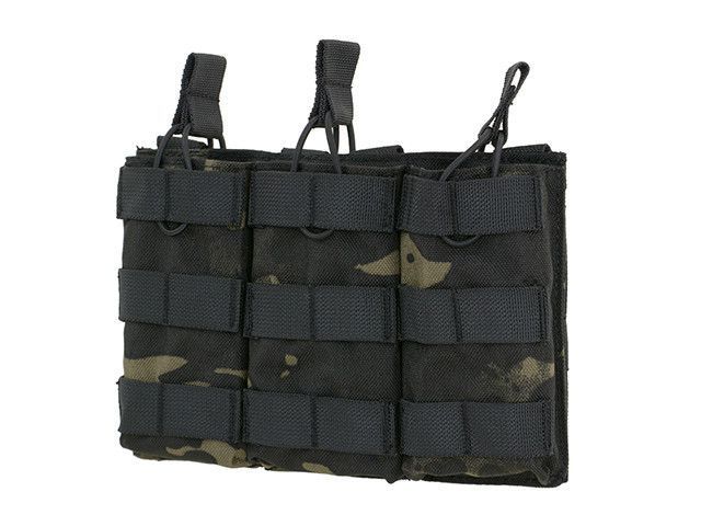 Потрійний відкритий підсумок для магазинів 5.56 - Multicam Black [8FIELDS] (страйкбол) M51613021-MB фото