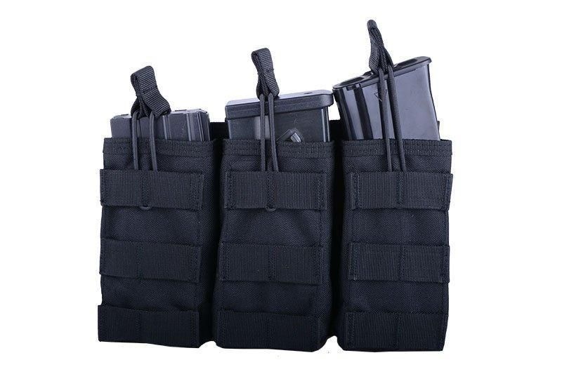 Потрійний подсумок універсальний - black [GFC Tactical] (для страйкболу) GFT-19-007953 фото