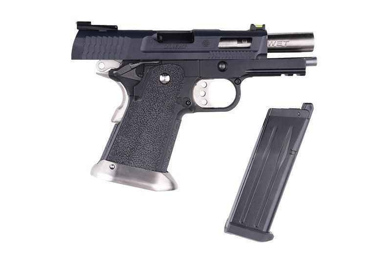 Страйкбольный пістолет Hi-Capa 3.8 Force "Brontosaurus" - black [WE] (для страйкболу) WET-02-010298 фото