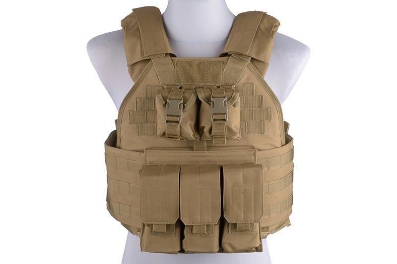 Жилет тактический (разгрузочный) типа Plate Carrier - tan [GFC Tactical] (для страйкболу) GFT-18-018406 фото