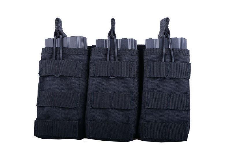 Потрійний подсумок універсальний - black [GFC Tactical] (для страйкболу) GFT-19-007953 фото