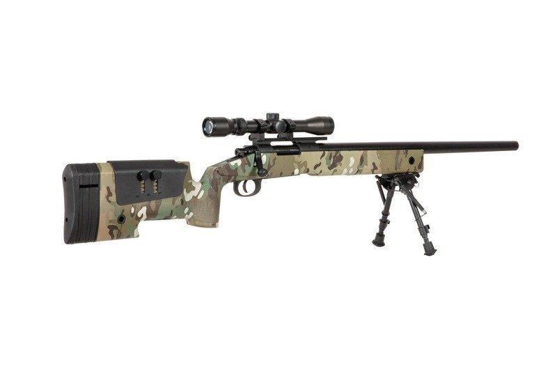 Страйкбольный аналог karabinu wyborowego SA-S02 CORE&trade; High Velocity z lunetą i dw&oacute;jnogiem - MC [Specna Arms] (для SPE-03-031961 фото