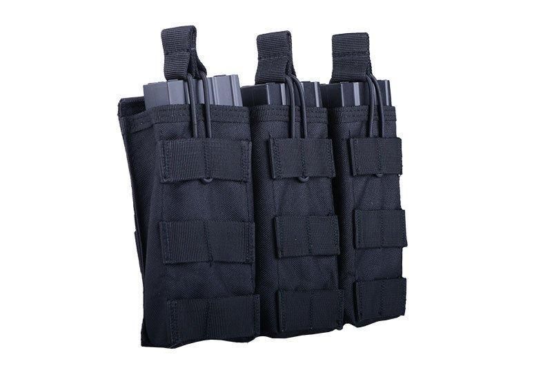 Потрійний подсумок універсальний - black [GFC Tactical] (для страйкболу) GFT-19-007953 фото