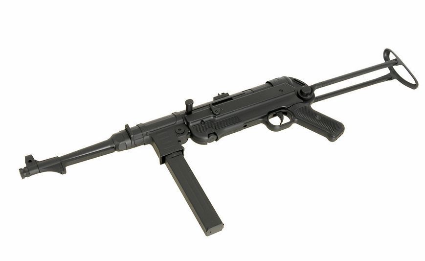 Пістолет-пулемет MP007 (MP 40) FULL METAL &mdash; BLACK [AIRSOFT GUN MANUFACTURER] (для страйкболу) AGMMP40BK(000089) фото