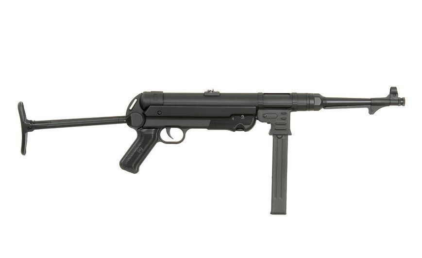 Пістолет-пулемет MP007 (MP 40) FULL METAL &mdash; BLACK [AIRSOFT GUN MANUFACTURER] (для страйкболу) AGMMP40BK(000089) фото