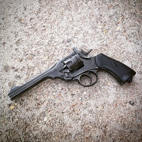 Страйкбольный аналог rewolweru Webley MKVI .455 - Aged Version [WinGun] (для страйкболу) WIN-02-010369 фото