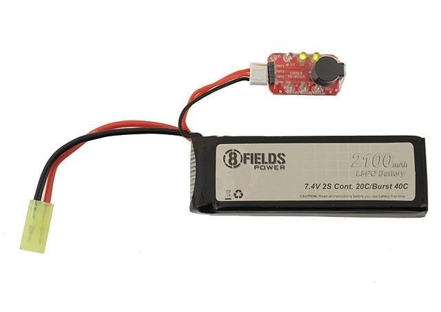 Alarm zabezpieczający akumulatory LiPo [8FIELDS] (для страйкбола) VB-SLIPOALARM3S фото