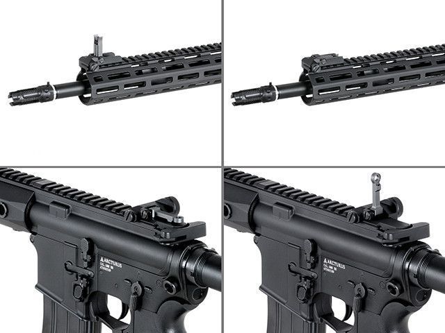 Набор складных прицельных приспособлений M4 SOPMOD - Black [KUBLAI] (для страйкбола) AS.Q072-BK фото