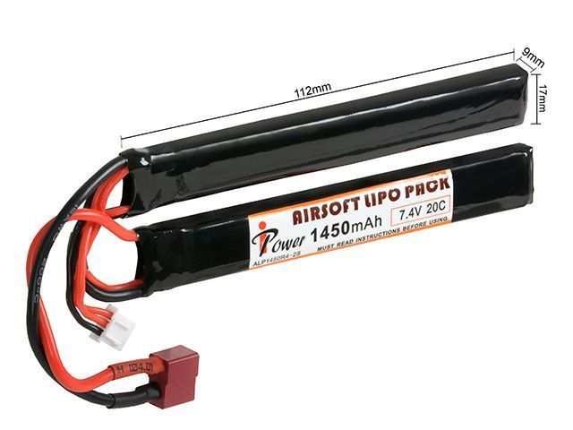 Акуммулятор Li-Po 1450mAh 7,4V 20C T-connect [IPower] (для страйкбола) ALP1450R4-2S-N-D фото