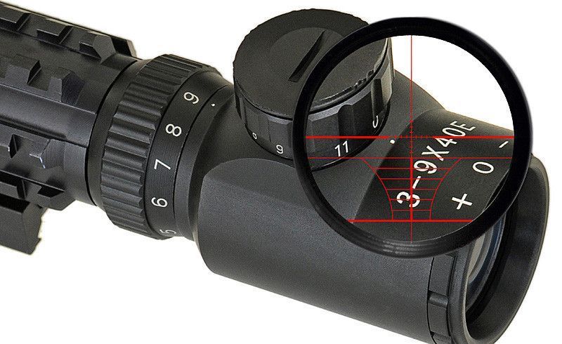 Luneta 3-9x40E 3xRails z podświetlanym krzyżem [PCS] (для страйкбола) M51615147 фото
