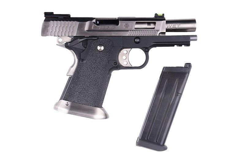 Страйкбольный пистолет Hi-Capa 3.8 Force "Brontosaurus" - silver [WE] (для страйкбола) WET-02-010299 фото