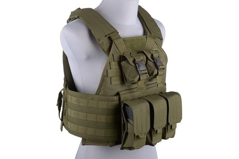 Жилет тактичний (розвантажувальний) типу Plate Carrier &mdash; olive [GFC Tactical] (для страйкболу) GFT-18-018404 фото