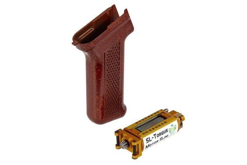 Пистолетная рукоятка Slim + мотор SL-Torque для приводов типа АК - Бакелит [LCT]&nbsp;(для страйкбола) LCT-08-026739 фото