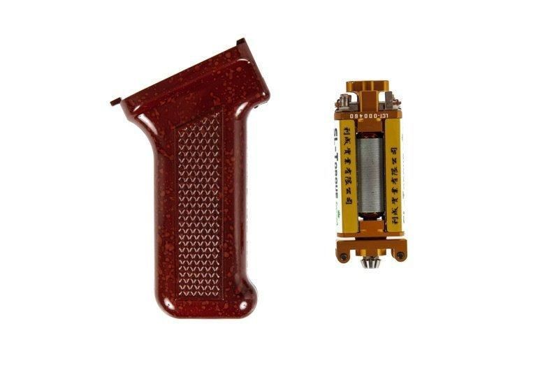 Пистолетная рукоятка Slim + мотор SL-Torque для приводов типа АК - Бакелит [LCT]&nbsp;(для страйкбола) LCT-08-026739 фото