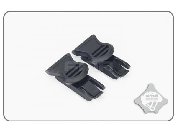 Кліпси для кріплення окулярів на шолом (19 мм) &ndash; Black [FMA] tb315 фото